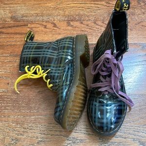 Plaid unique quirky artsy plaid doc martens